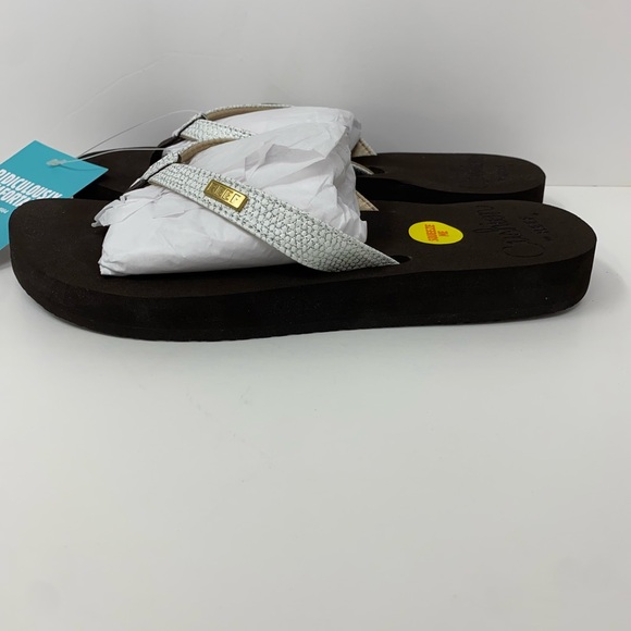 Reef Women’s Star Cushion Sassy White Flip Flop Open Toe Sandals Size 6 New - Picture 4 of 10